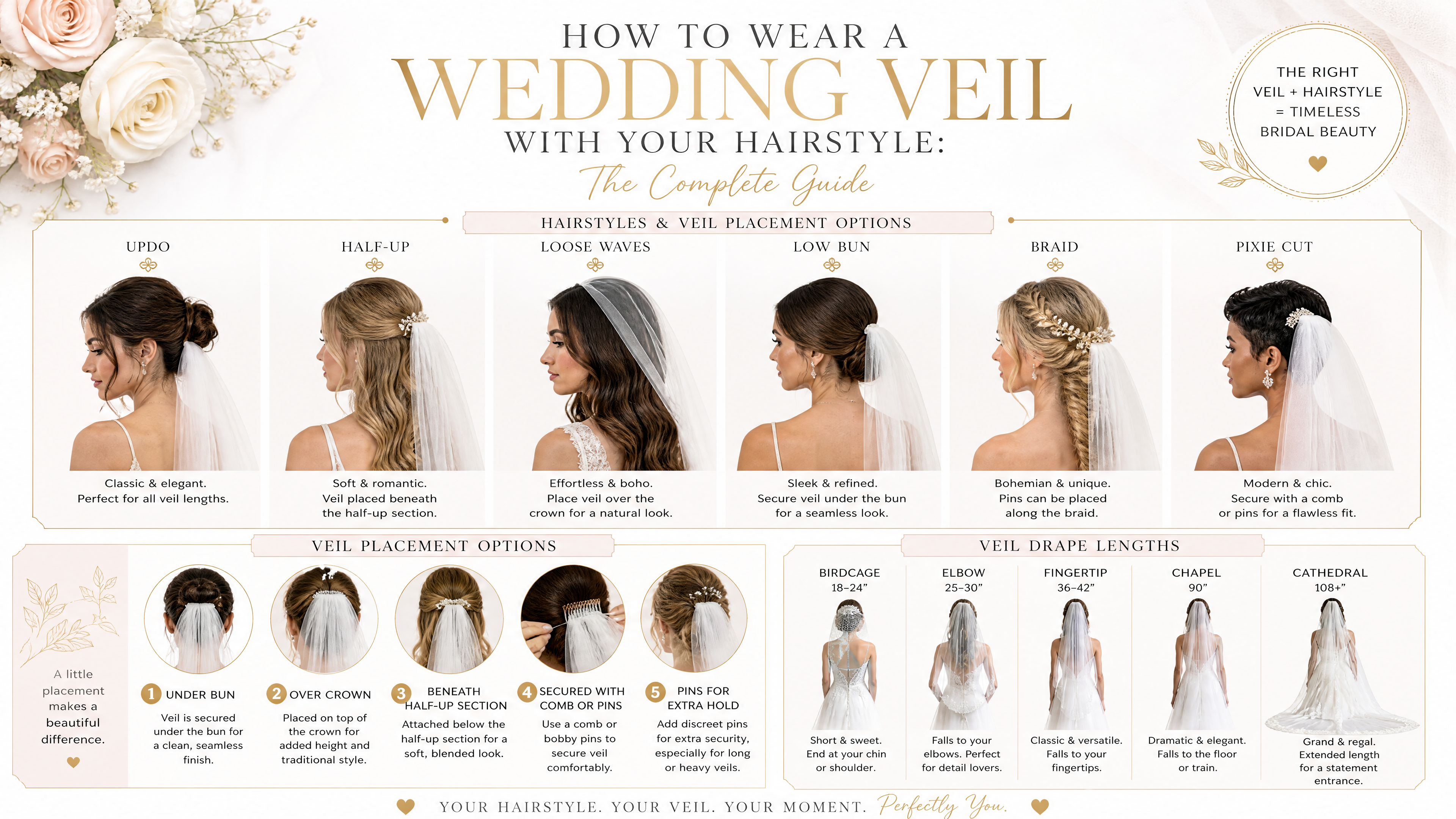 How to Wear a Wedding Veil with Your Hairstyle: The Complete Guide