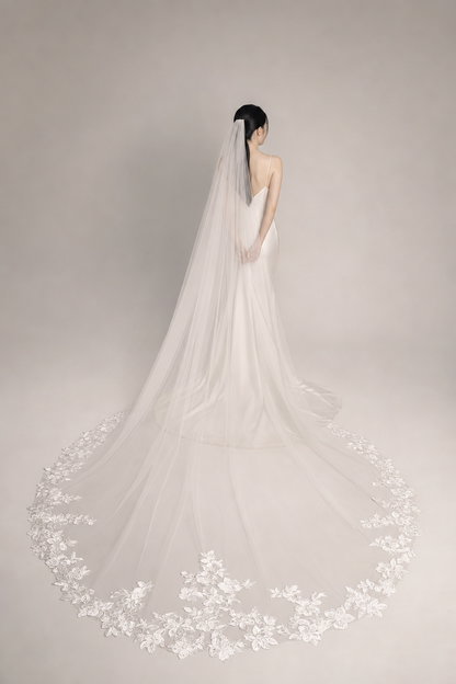 Vernal Lace Cathedral Wedding Veil