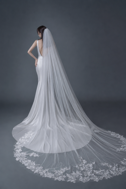 Vernal Lace Cathedral Wedding Veil