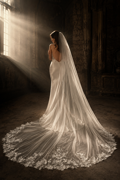 Vernal Lace Cathedral Wedding Veil