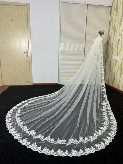Double Halo Cathedral Wedding Veil